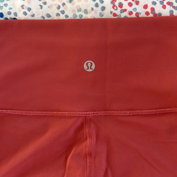Coral 25 inch Lululemon Leggings - Picture 2 of 3